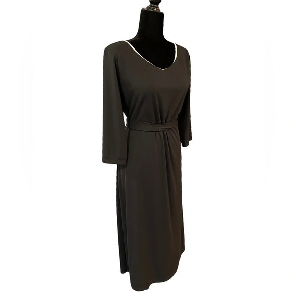 Vintage JOHNNY WAS Black Dress Large - Picture 1 of 9